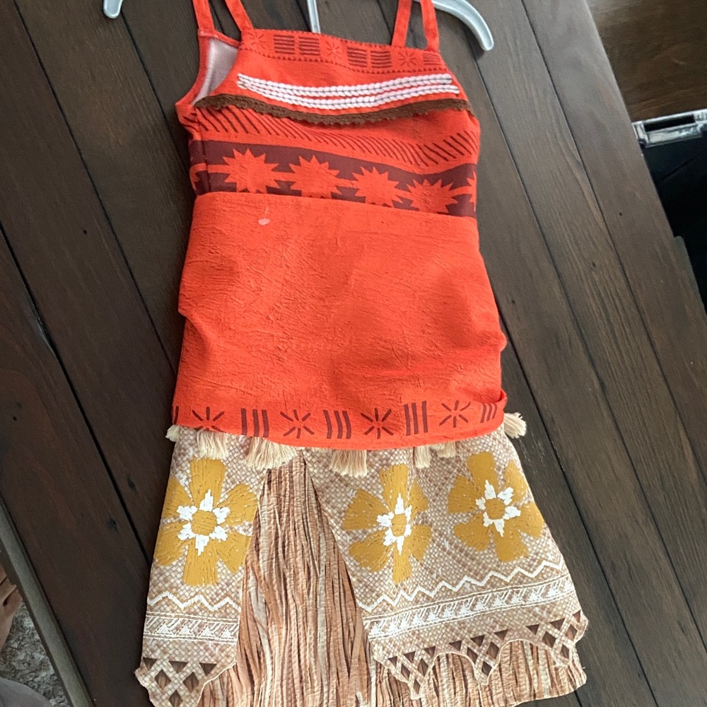 Disney Moana Costume - Orange and Yellow